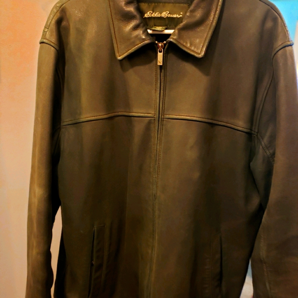 Men's Eddie Bauer Black Leather Jacket